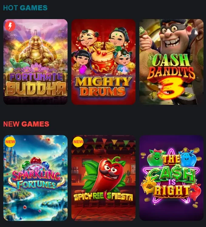 Extreme Casino Games Selection
